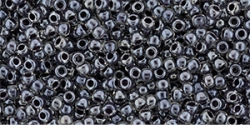 10 g TOHO Seed Beads 11/0 TR-11-1064 - Inside-Color Crystal/Concord Grape Lined (E)