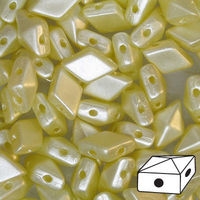 #04.02 - 25 Stück Diamonduo 5x8 mm - alabaster pastel dark cream