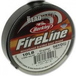 Fireline von Berkley - 0,20 mm (10 LB)  - crystal - ca. 45,5 m