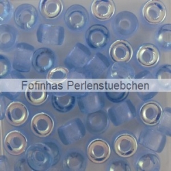 #04.01 - 25 Stück Roller Beads 6x4 mm - sapphire AB
