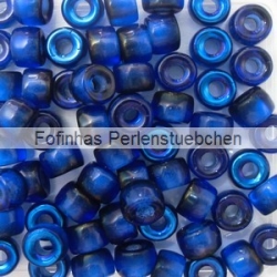 #05.01 - 25 Stück Roller Beads 6x4 mm - cobalt azuro