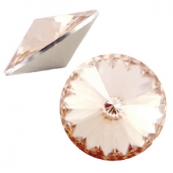 1 Stück Rivoli 12 mm (1122) - crystal lt peach