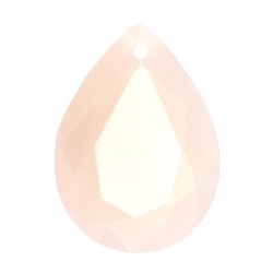 1 Tropfen facetiert 18x13x7mm (LxBxH) - opal sand beige