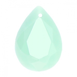 1 Tropfen facetiert 18x13x7mm (LxBxH) - opaque mint green