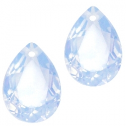 1 Tropfen facetiert 14x10x7mm (LxBxH) - opal lt sapphire