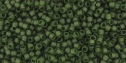 5g TOHO SeedBeads 15/0 TR-15-0940 F - Tr. Frosted Olivine