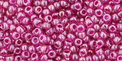 10 g TOHO Seed Beads 11/0 TR-11-0356 - Inside-Color Lt.-Amethyst/Fuchsia Lined (E)