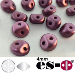 50 Stück - Es-O Mini  4mm - alabaster pastel burgundy