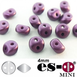 50 Stück - Es-O Mini  4mm - alabaster pastel bordeaux