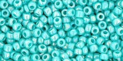 10 g TOHO Seed Beads 11/0 TR-11-0413 - Opaque-Rainbow Turquoise