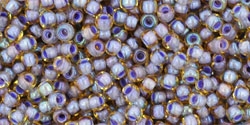 10 g TOHO Seed Beads 11/0 TR-11-0926 - Inside-Color lt. Topaz/Opaque Lavender Lined (E)