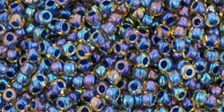 10 g TOHO Seed Beads 11/0 TR-11-0929 - Inside-Color Rainbow lt. Yellow/Capri Lined (E)