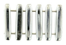 1 Strang 2-Hole Bar 15x5mm - Crystal Labrador Full