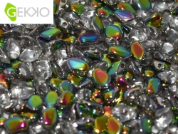 #01.06 - 50 Stck. Gekko Bead 3x5 mm - Crystal Vitrail