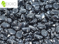 #02.01 - 50 Stck. Gekko Bead 3x5 mm - Jet Hematite