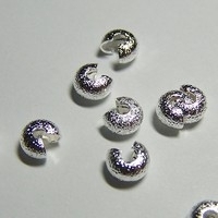 10 Stück Klappkugel ø 5 mm - silber - diamantiert
