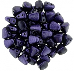 #05.00 - 25 Stck. NIB-BIT-Beads 6x5mm - Metalust - Purple