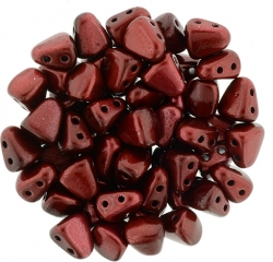 #05.02 - 25 Stck. NIB-BIT-Beads 6x5mm - Metalust - Lipstick Red