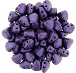 #06.00 - 25 Stck. NIB-BIT-Beads 6x5mm - Matallic Suede - Purple