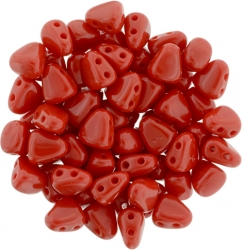#07.00 - 25 Stck. NIB-BIT-Beads 6x5mm - Opaque Red