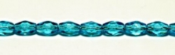 #19 - 30 Stück - 6*4mm Glasschliffperlen - Aquamarine