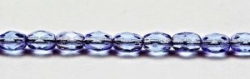 #21 - 30 Stück - 6*4mm Glasschliffperlen - tanzanite