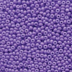 #02.01 - 10 g PRECIOSA Solgel Rocailles 08/0 3,0 mm - Opaque Amethyst (Purple)
