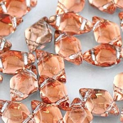 #01.15 - 25 Stück GemDUO 5x8 mm - Crystal BACKLIT - Peach