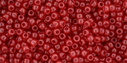 10 g TOHO Seed Beads 11/0 TR-11-YPS0022 - HYBRID Color Trends: Milky - Aurora Red