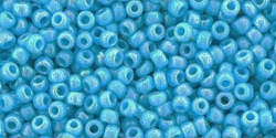 10 g TOHO Seed Beads 11/0 TR-11-0403 - Opaque-Rainbow Blue Turquoise