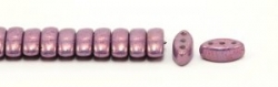 #02.06 - 25 Stück CALI Beads 3x8 mm - Chalk White Lila Vega Luster