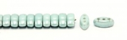 #02.03 - 25 Stück CALI Beads 3x8 mm - Chalk White Seafoam Luster
