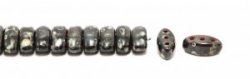 #04.09 - 25 Stück CALI Beads 3x8 mm - Jet Dk Travertin