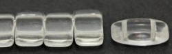 #01.00 - 10 Stück Zweiloch-Glasperle 9x17 mm - Crystal