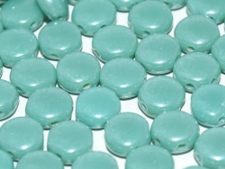 #03.01 - 25 Stück DiscDuo Beads 6x4 mm - Jade Schimmer