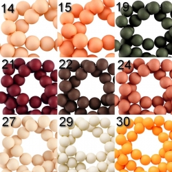 25 Stück Acrylperlen 8 mm - verschiedene Farbstellungen