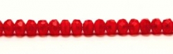 #22f - 20 Stück - 3*5mm Donut - tr. lt siam/red paint coating matt