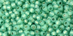 10 g TOHO Seed Beads 11/0 TR-11-PF2119 - PermaFinish - Opalin Dk Peridot Silver-Lined (A,C,D)