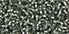10 g TOHO Square Hole Seed Beads 11/0 TR-11S-0029 Silver-Lined Black Diamond