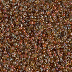 10 Gramm Miyuki Seed Beads 11-4501 Tr. Lt Topaz Picasso