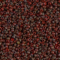 10 Gramm Miyuki Seed Beads 11-4513 Opaque Red Picasso