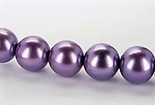 #08 30 Stück - 10,0 mm Glaswachsperlen - lt purple
