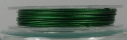 1 Rolle Stahldraht/nylonummantelt - grün - 10m