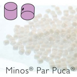 03000 - 25 Stück - Minos Par Puca - 2,5x3,0 mm - Opaque White