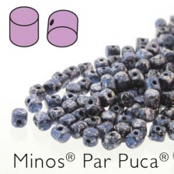 23980-45706 - 25 Stück - Minos Par Puca - 2,5x3,0 mm - Tweedy Blue