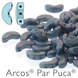 03000-14464 - 25 Stück - Arcos Par Puca - 5x10 mm - Opaque Blue Grey