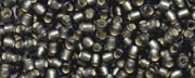 10 g TOHO Seed Beads 11/0 TR-11-0029 CF Black Diamond Dark Silver-Lined Frosted (A,D)