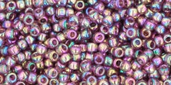 10 g TOHO Seed Beads 11/0 TR-11-0166 B - Tr.-Rainbow Med Amethyst