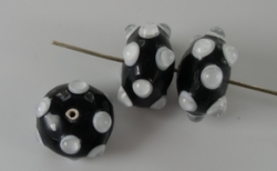 1 Stück Lampwork Bead "African Queen" - ± Ø10x18 mm