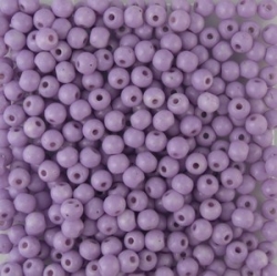 #54a - 50 Stück Perlen rund - opak lt purple - Ø 3 mm